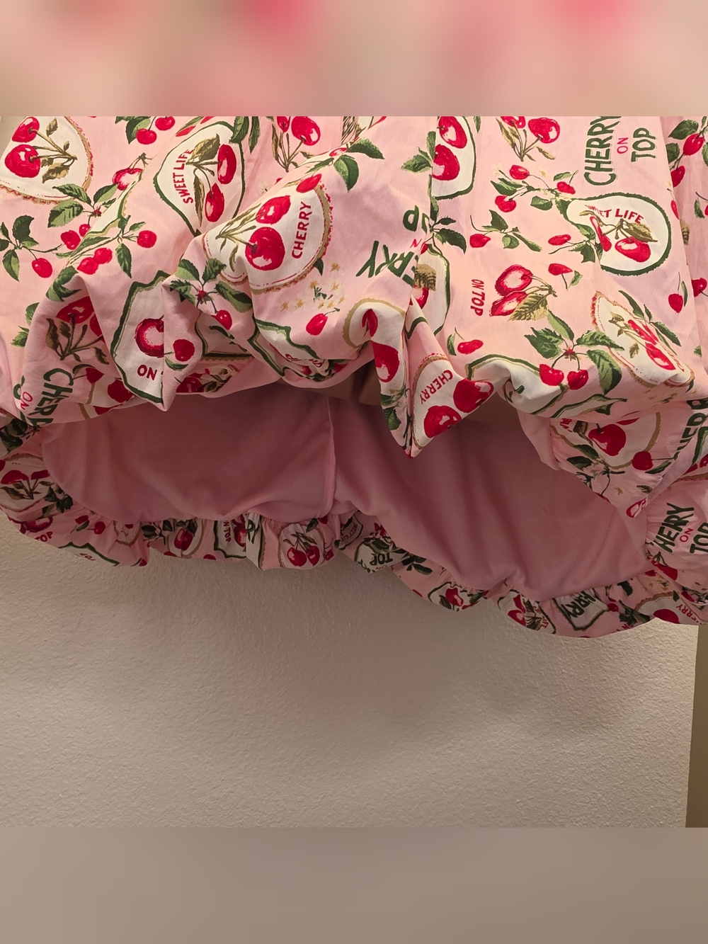 RETROCHIC torrid Pink Cherry-Print Sweetheart Mini Dress - Picture 7 of 12
